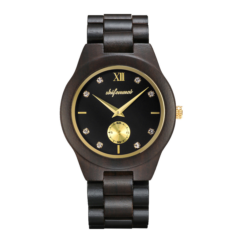 Red Sandalwood Quartz Watch