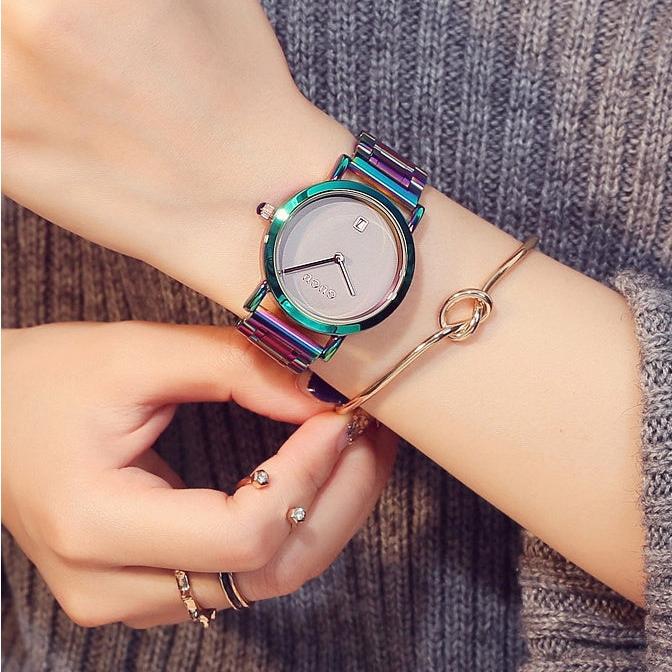 Vibrant Steel Elegance Watch