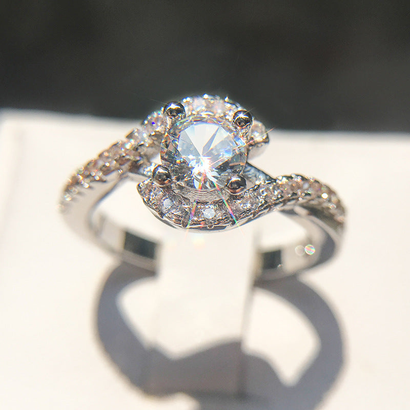 Silver Zircon Ring