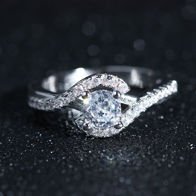 Silver Zircon Ring
