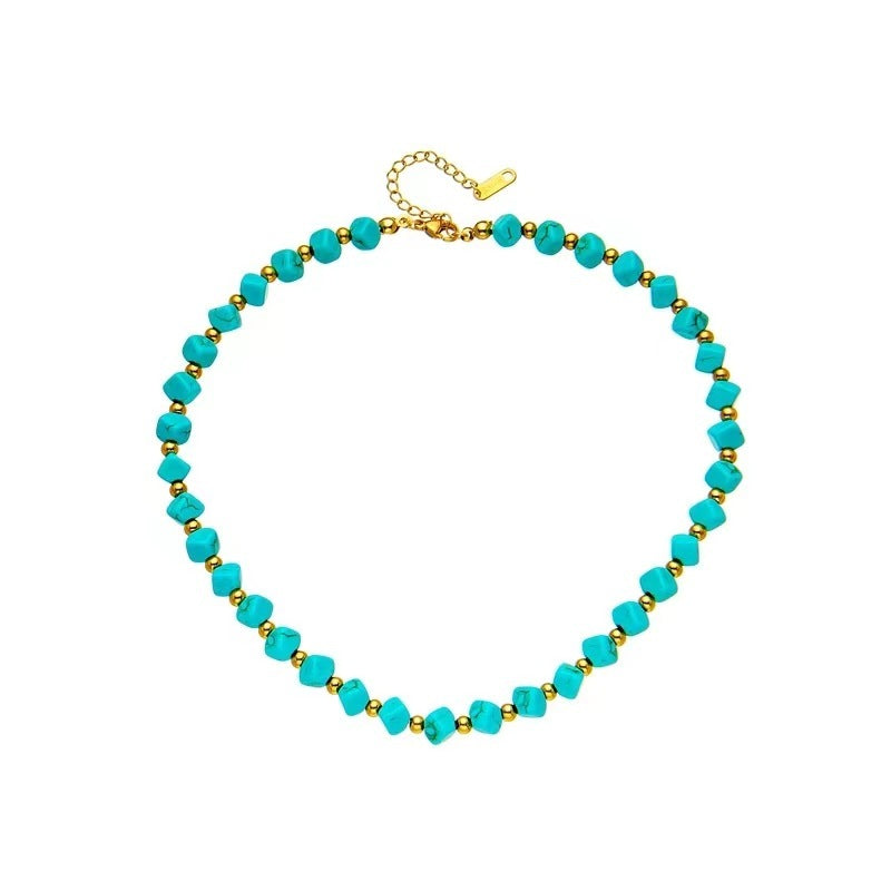 Turquoise French Retro Necklace