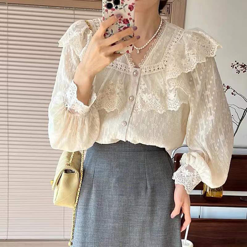 Spring And Summer Korean Style Gentle Sweet Shirt
