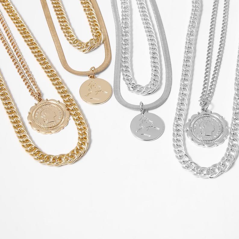 Multi-Layer Snake Bone Necklace