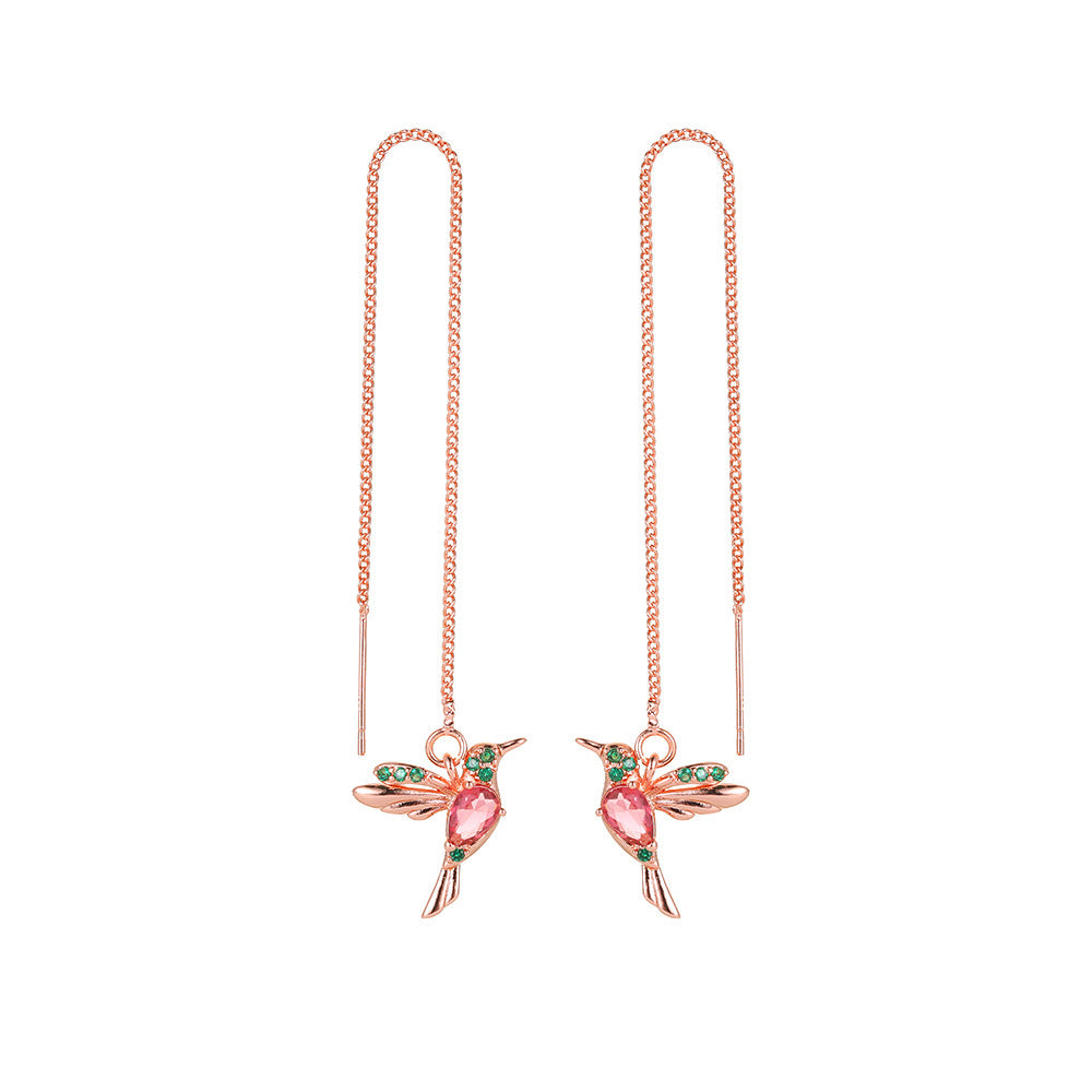 Little Bird Drop Long Hanging Earrings