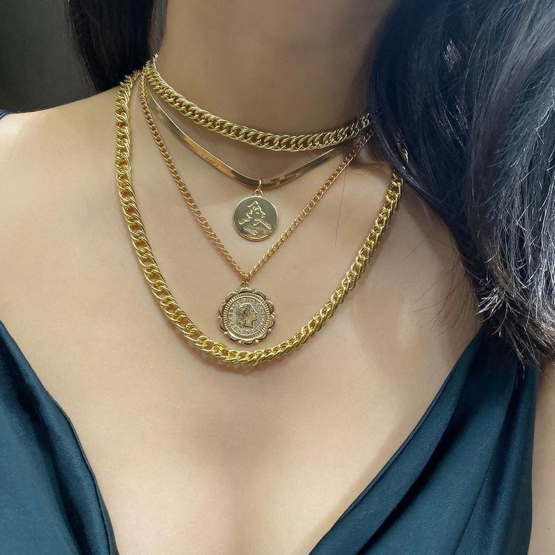 Multi-Layer Snake Bone Necklace