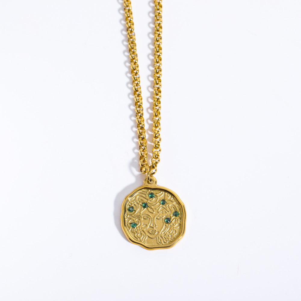 Divine Antique Steel Necklace