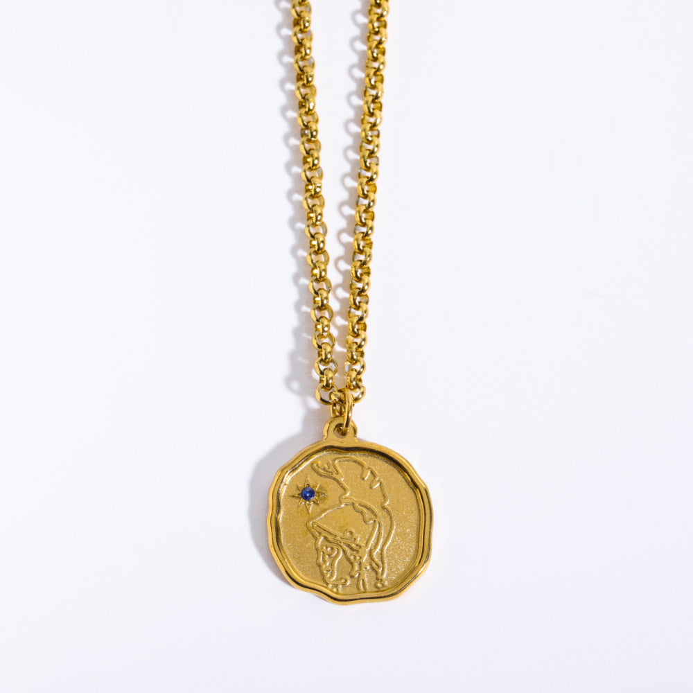 Divine Antique Steel Necklace