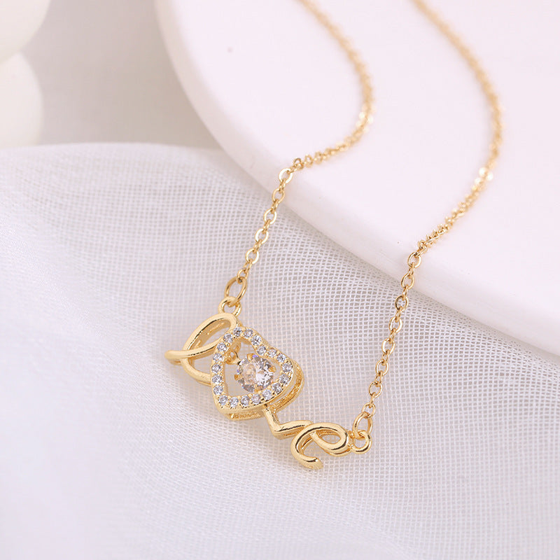 Women's Stainless Steel Love Necklace