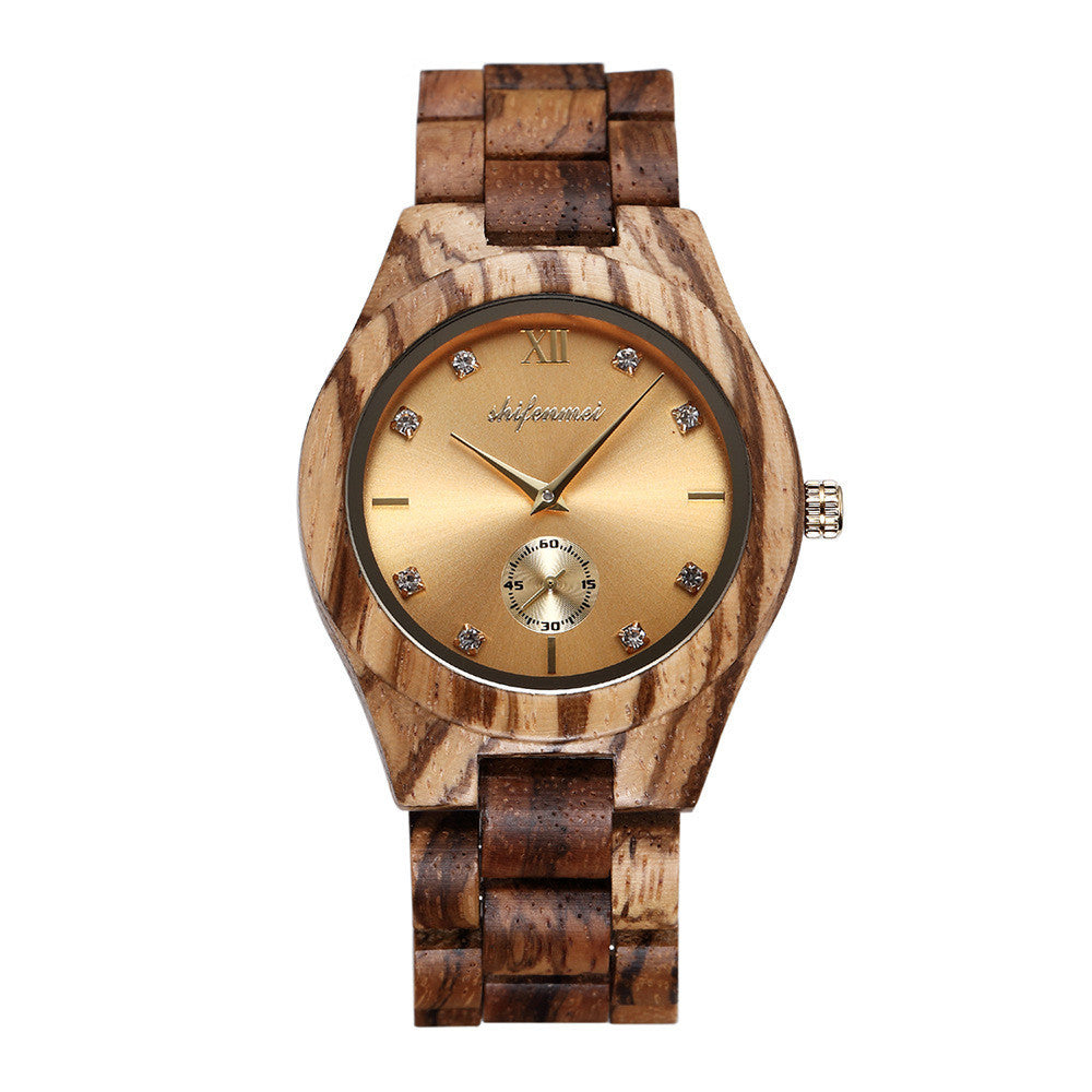 Red Sandalwood Quartz Watch