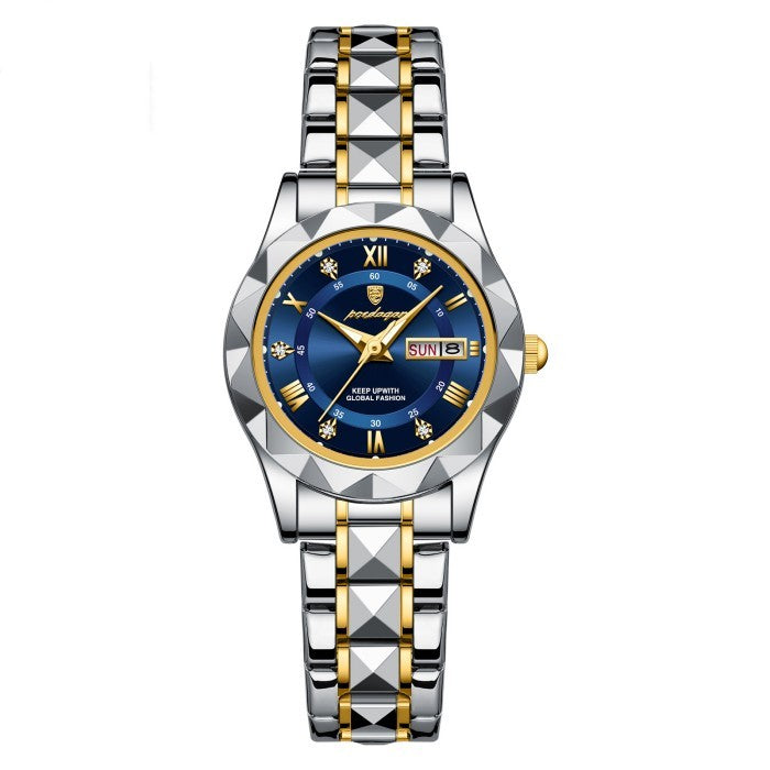 Luminous Waterproof Dual Calendar Watch