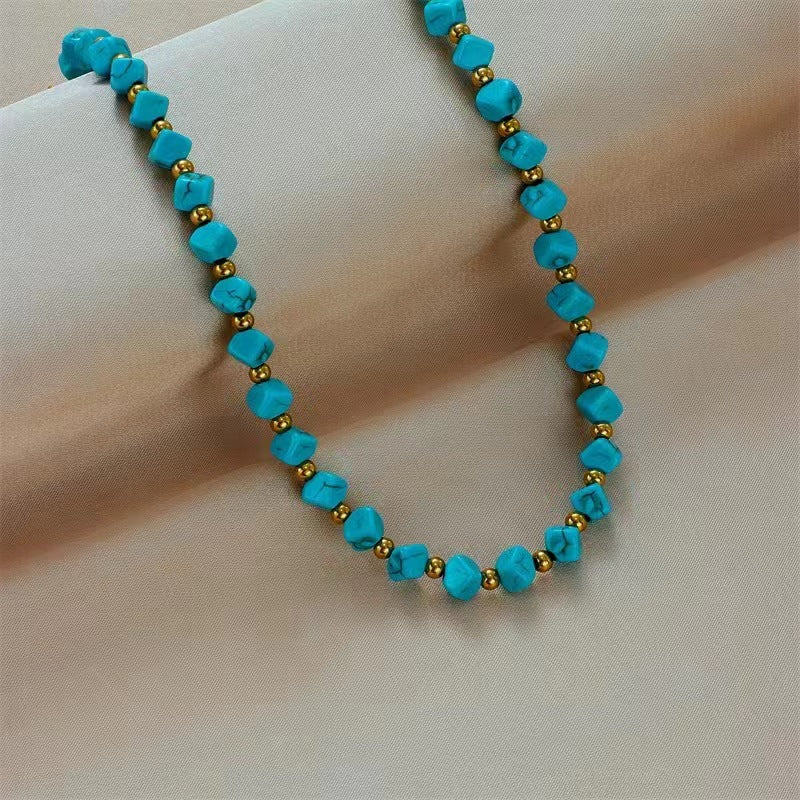 Turquoise French Retro Necklace