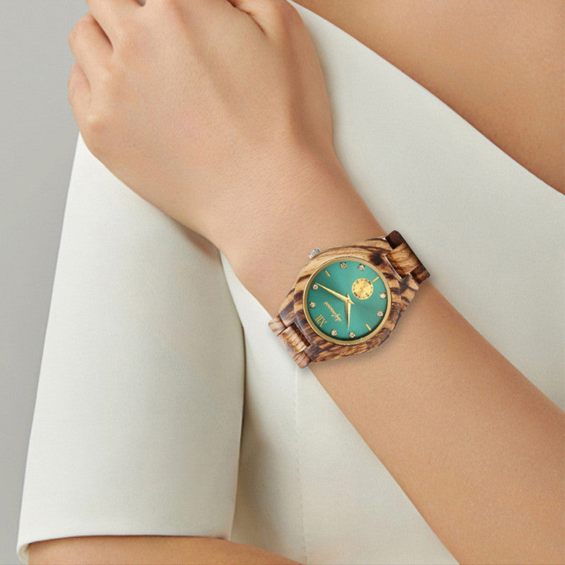 Red Sandalwood Quartz Watch