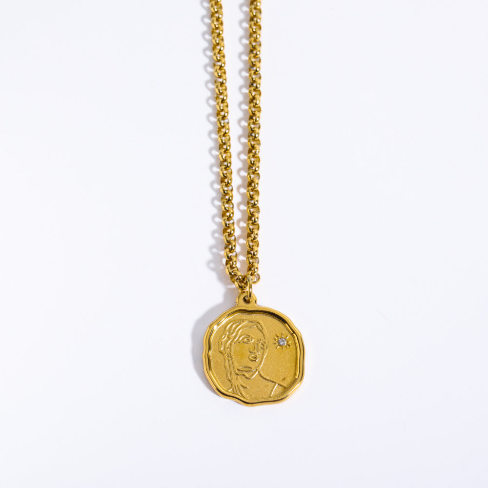 Divine Antique Steel Necklace