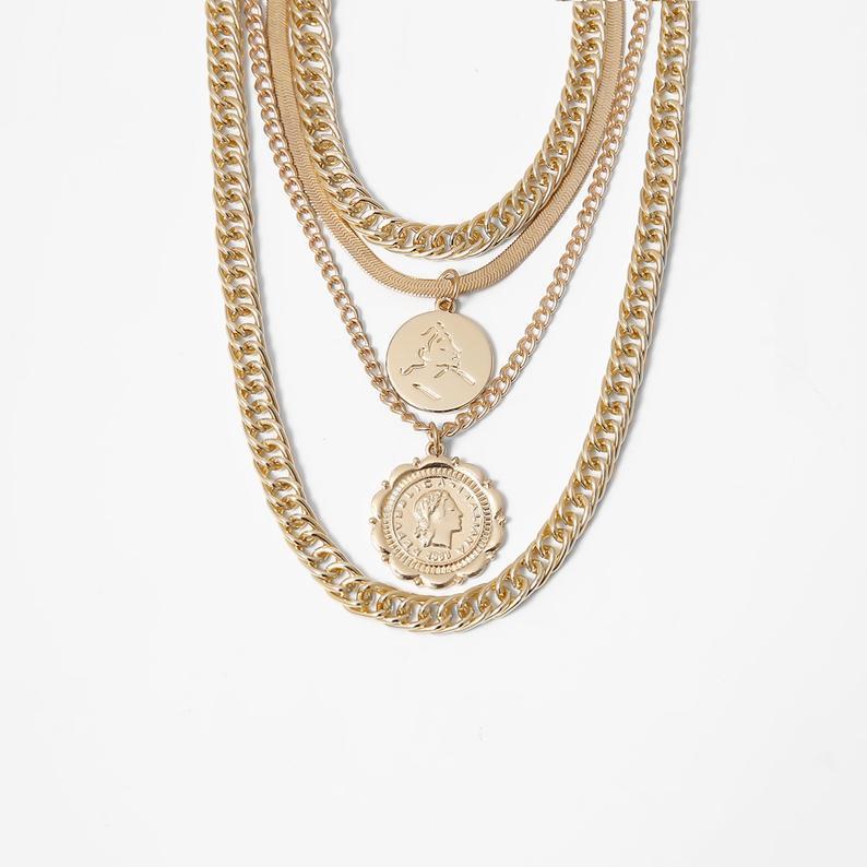 Multi-Layer Snake Bone Necklace