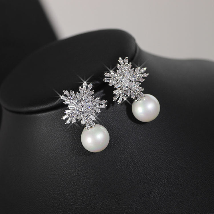 Korean Luxury Pearl Zircon Set