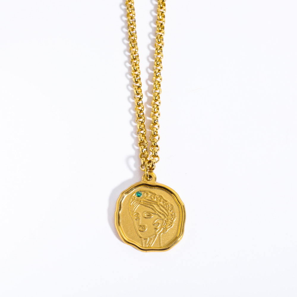Divine Antique Steel Necklace