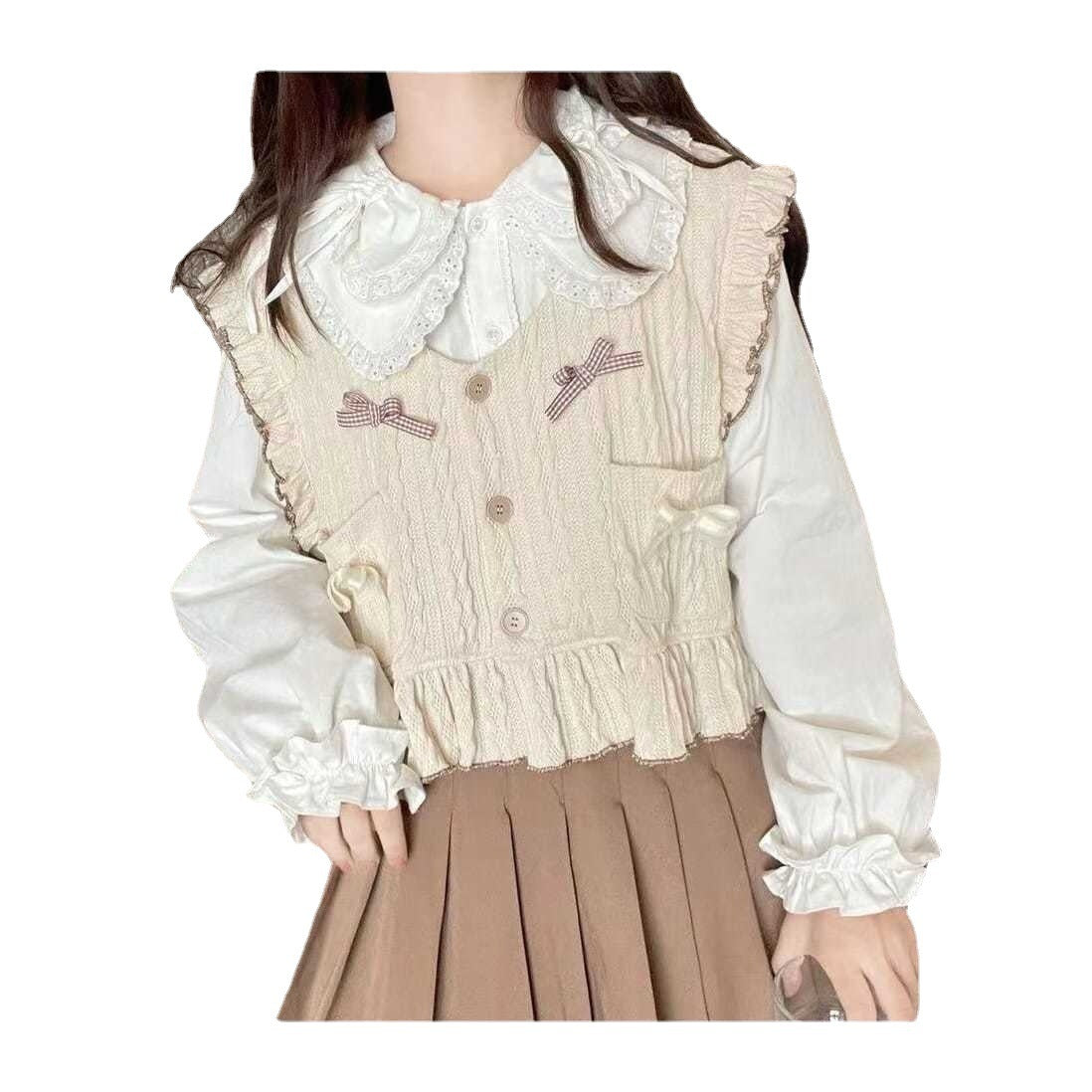 Japanese Lace Ruffle Top