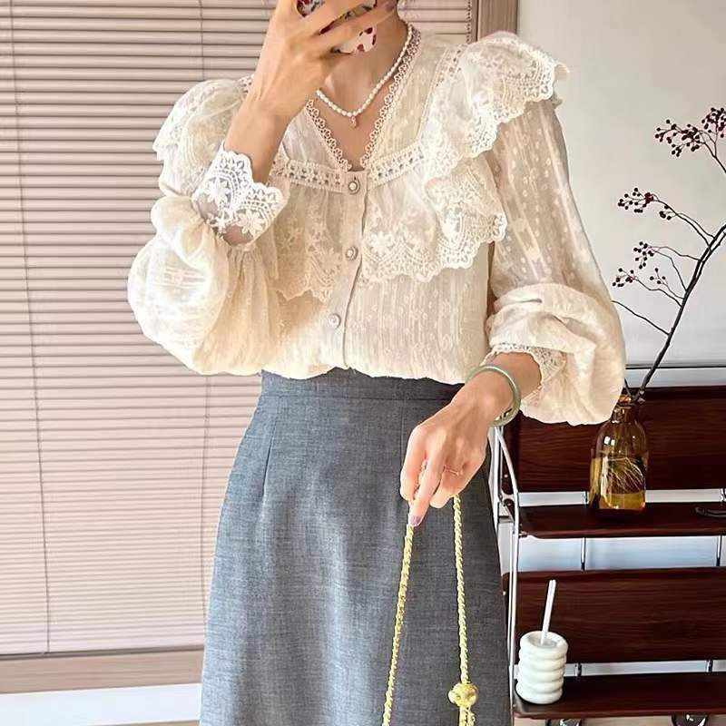Spring And Summer Korean Style Gentle Sweet Shirt