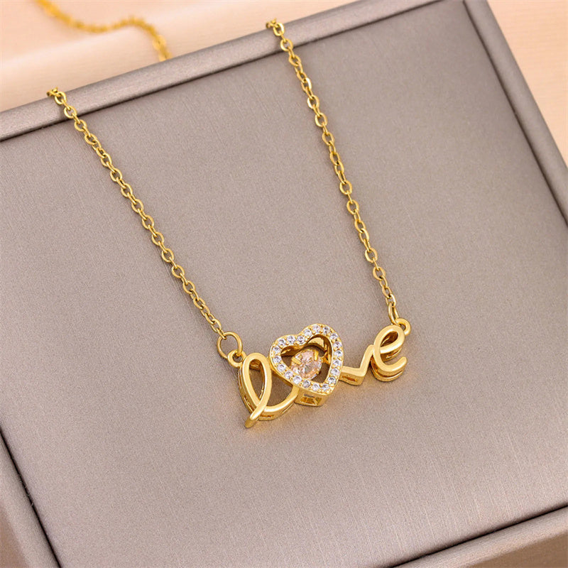 Women's Stainless Steel Love Necklace
