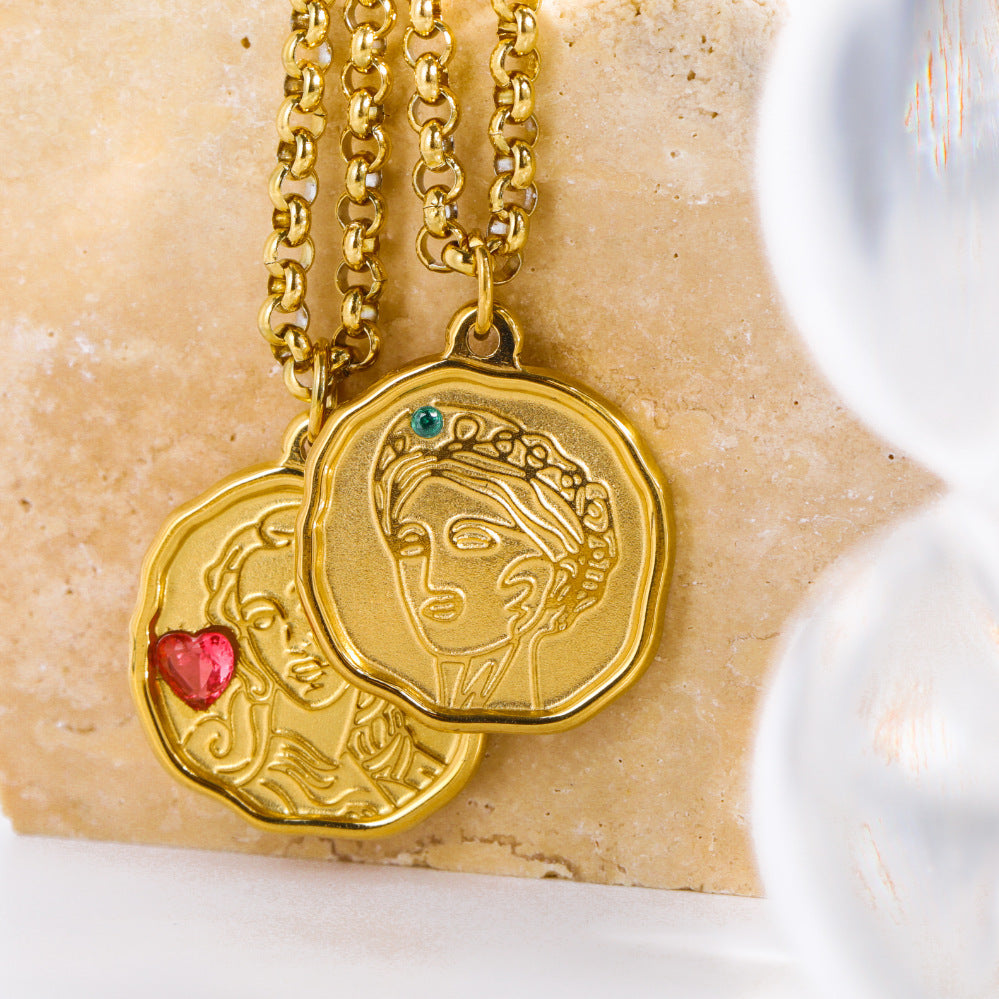 Divine Antique Steel Necklace