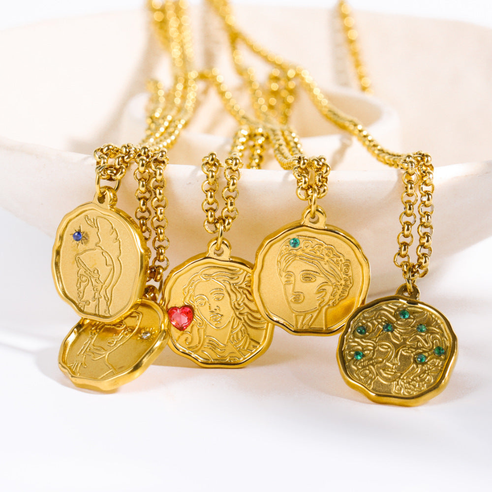 Divine Antique Steel Necklace