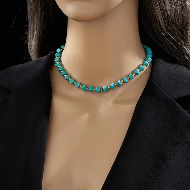 Turquoise French Retro Necklace