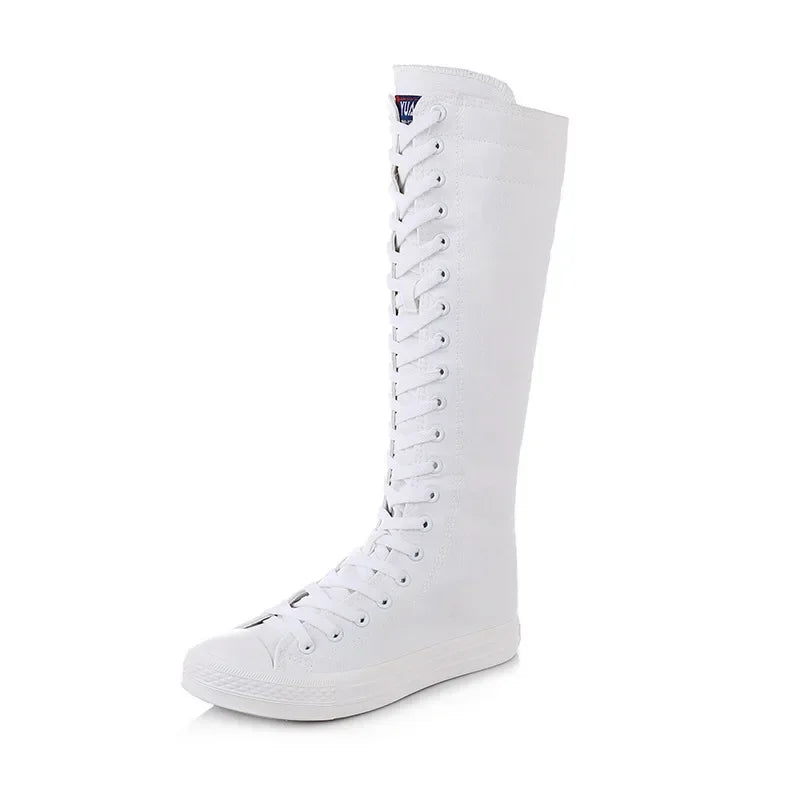 Casual Long Boot Lace-Up Shoes