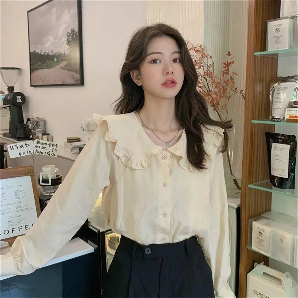 White Beige Shirt