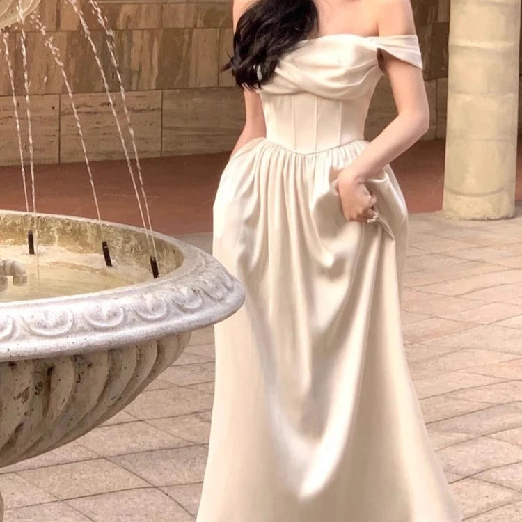 France Elegant Wedding Party Dress