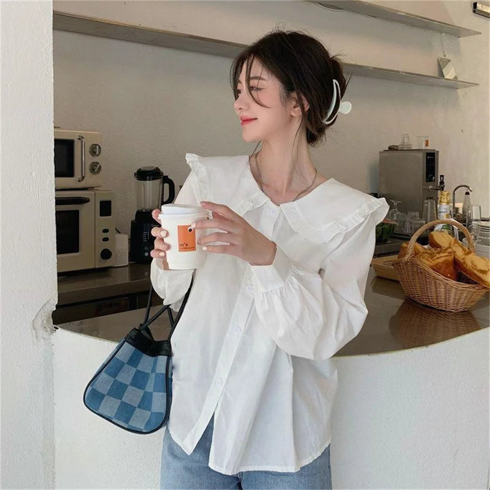 White Beige Shirt