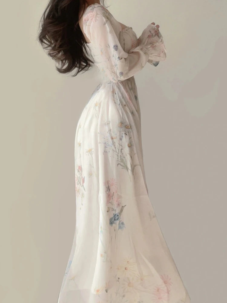 Beach Elegant Floral Fairy Dress
