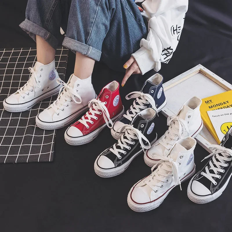 Korean Style High top canvas shoes