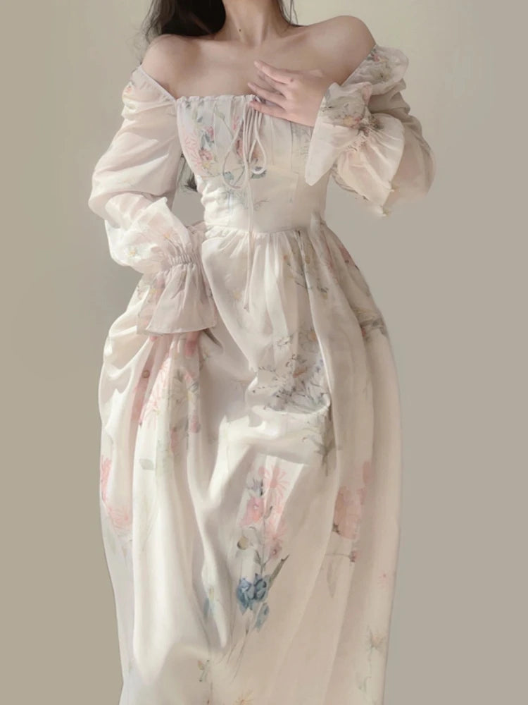 Beach Elegant Floral Fairy Dress