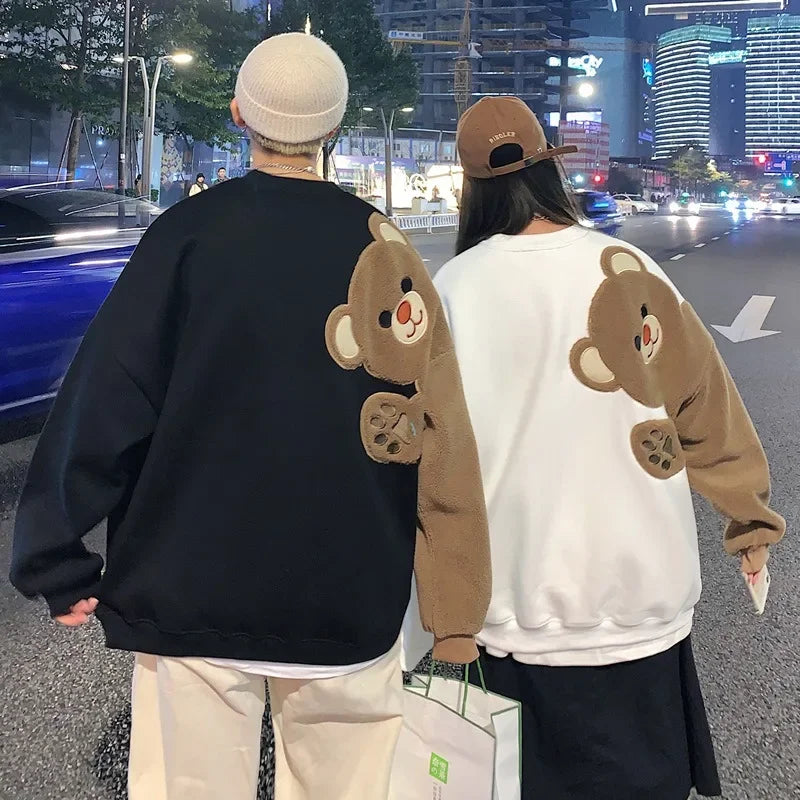 Lovers Fleece Bear Harajuku Hoodies
