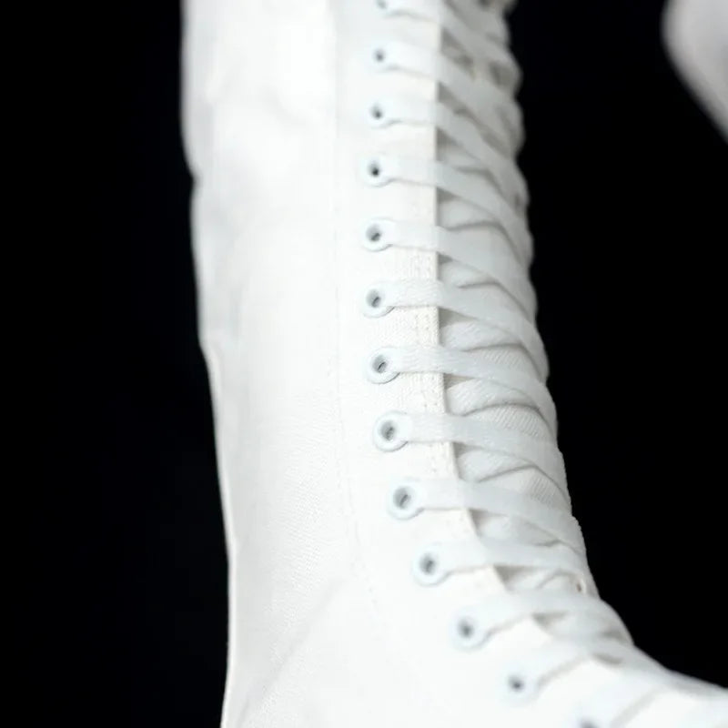 Casual Long Boot Lace-Up Shoes