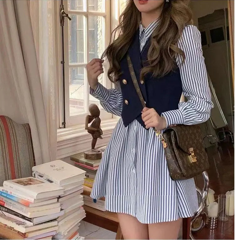 Dark Academia Brown Vintage Dress