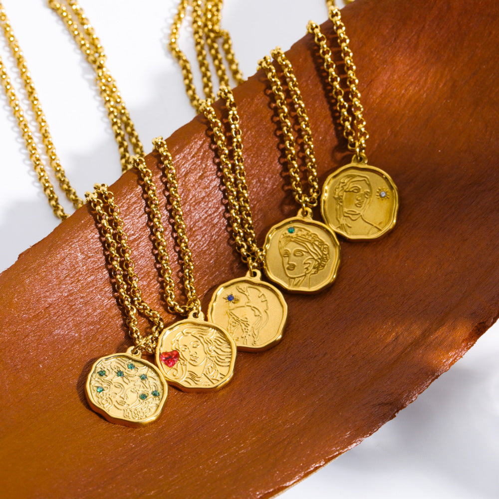 Divine Antique Steel Necklace