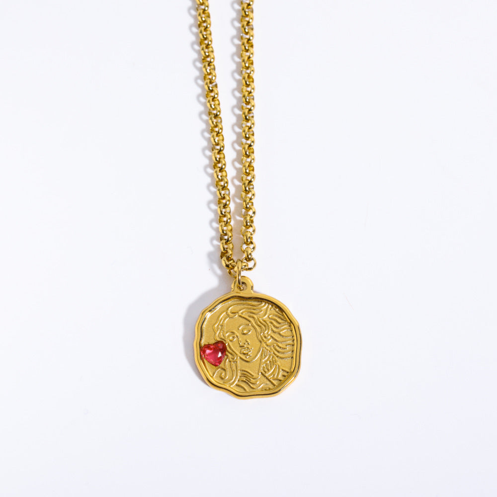 Divine Antique Steel Necklace