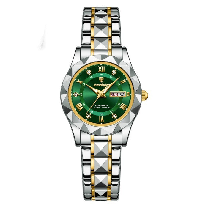 Luminous Waterproof Dual Calendar Watch