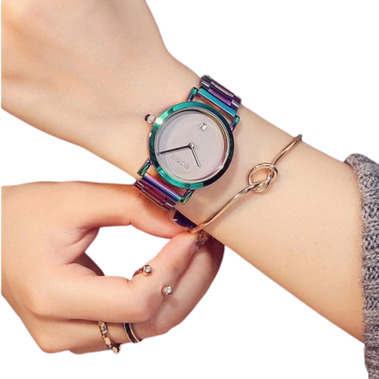 Vibrant Steel Elegance Watch