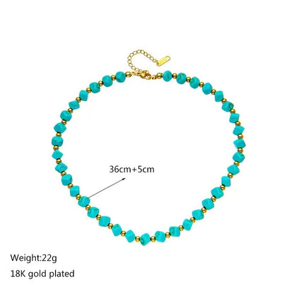 Turquoise French Retro Necklace