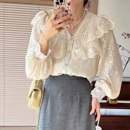 Spring And Summer Korean Style Gentle Sweet Shirt
