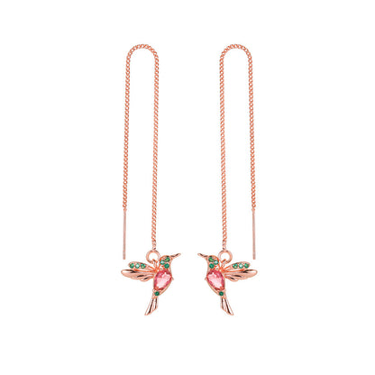 Little Bird Drop Long Hanging Earrings