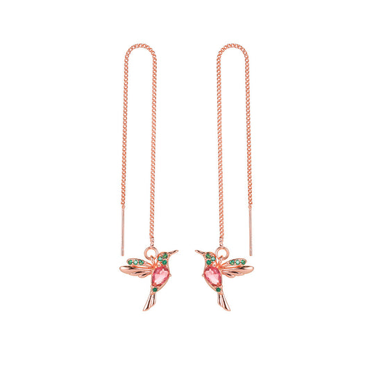 Little Bird Drop Long Hanging Earrings