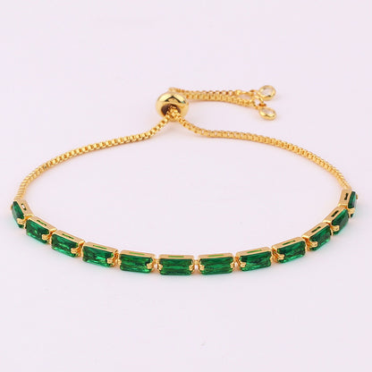 Green Zircon Pull Bracelet