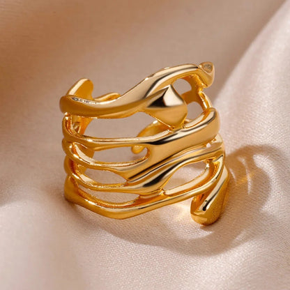 Fashion Geometric Alloy Ring