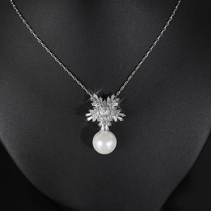 Korean Luxury Pearl Zircon Set