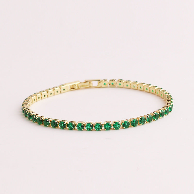 Green Zircon Pull Bracelet