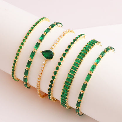 Green Zircon Pull Bracelet