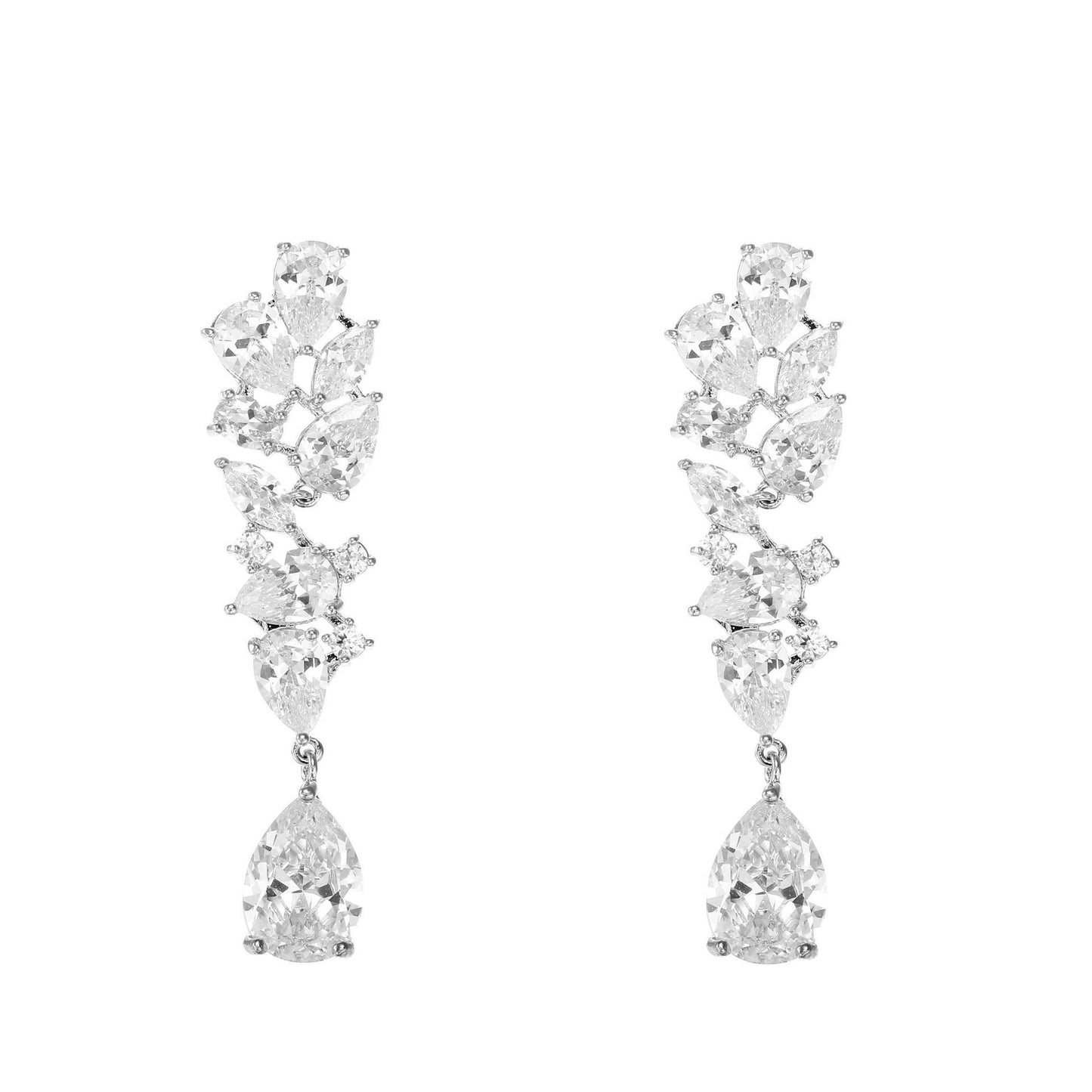 Bridal Zircon Necklace Earrings